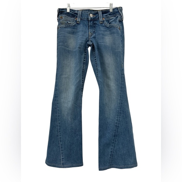 True Religion Joey Low Flare Jeans - Size 31 - Picture 1 of 10